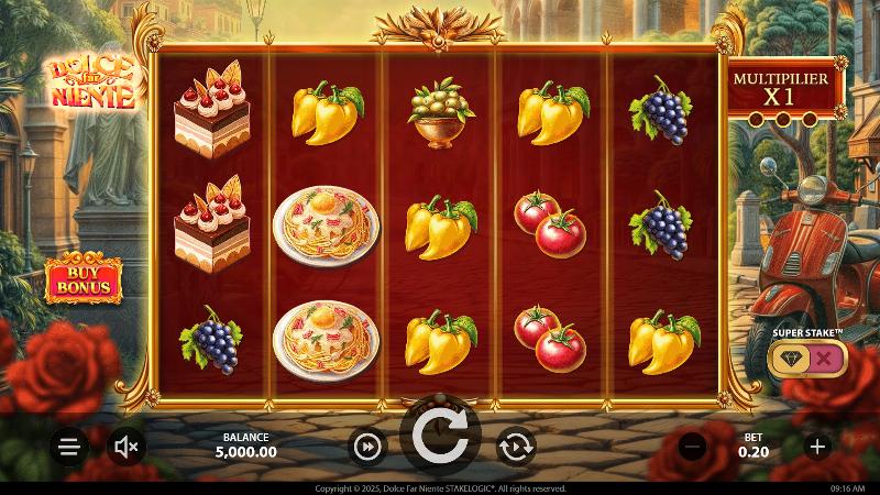 Dolce Far Niente slot game artwork