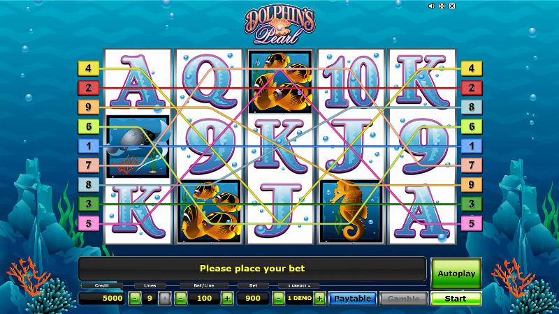 Dolphin’s Pearl slot game artwork