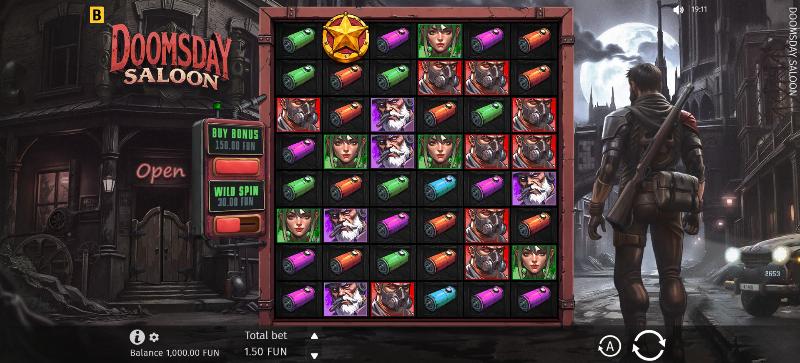Doomsday Saloon slot game artwork