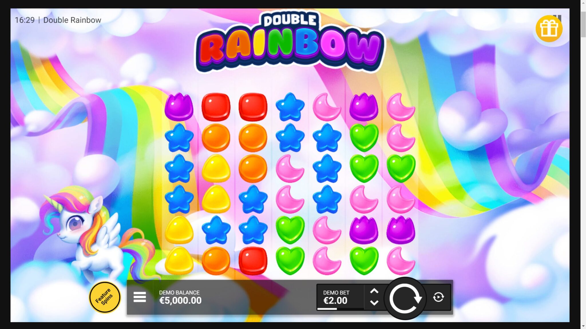 Double Rainbow slot game artwork