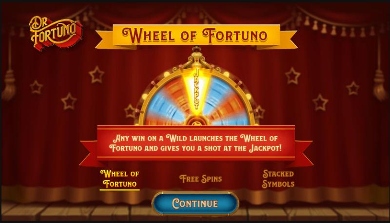 Dr Fortuno slot game artwork