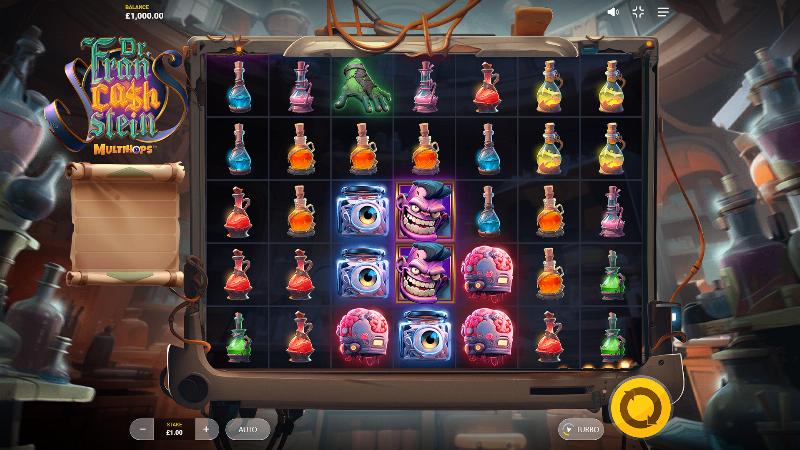 Dr. Francashstein slot game artwork