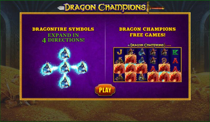 Dragon Champions slot game artwork