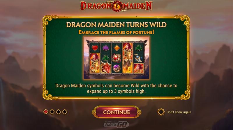 Dragon Maiden slot game artwork