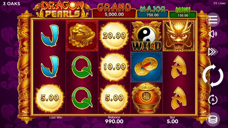 Dragon Pearls slot game artwork