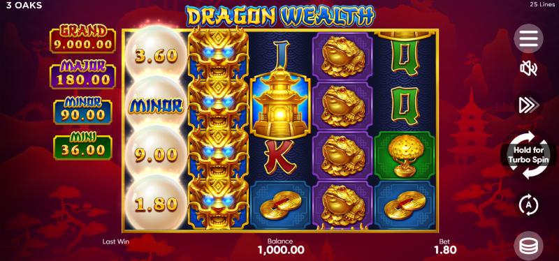 Dragon Wealth slot game artwork