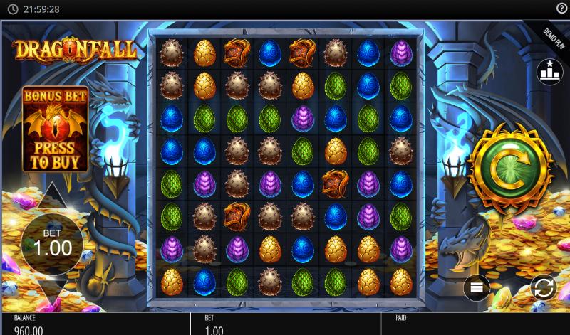 Dragonfall slot game artwork