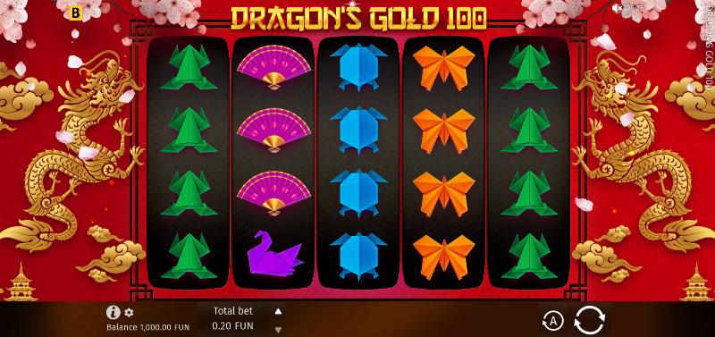 Dragon’s Gold 100 slot game artwork