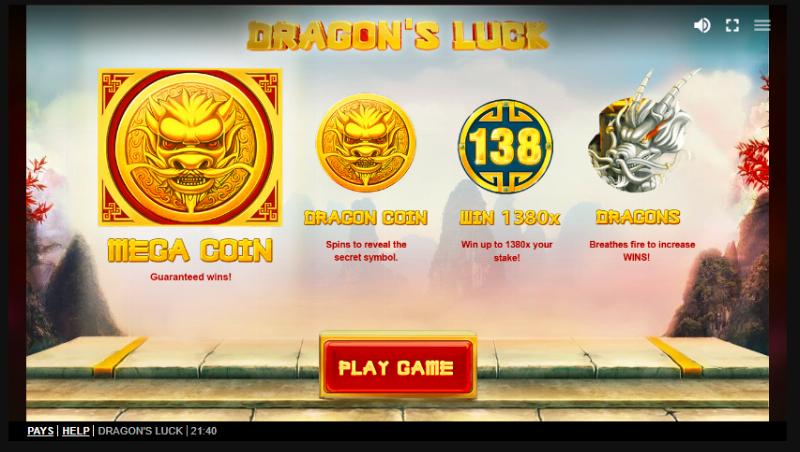 Dragon’s Luck slot game artwork