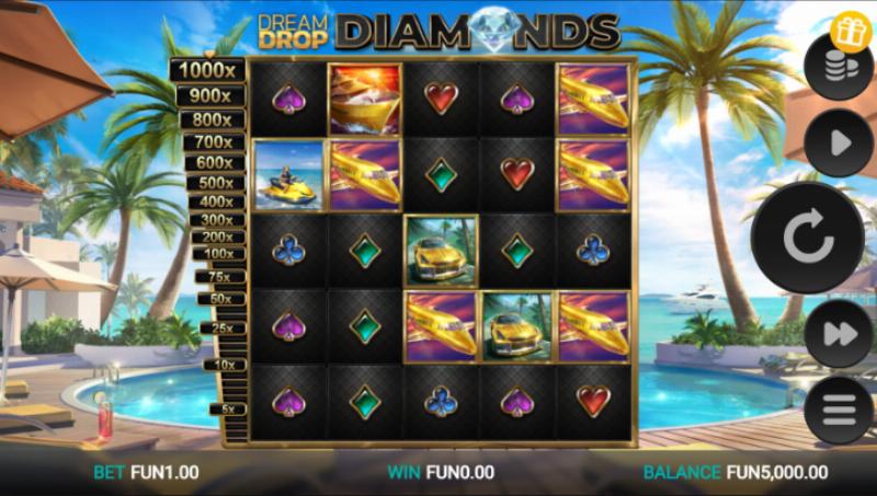 Dream Drop Diamonds slot game artwork