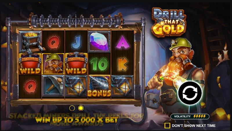 Drill That Gold slot game artwork