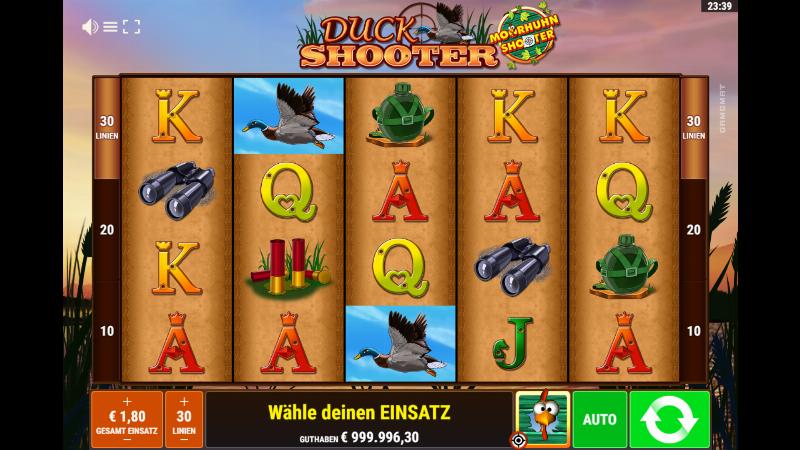 Duck Shooter Ccs slot game artwork
