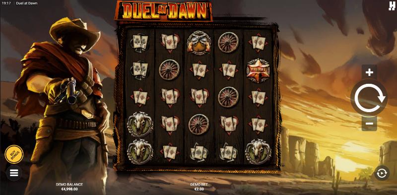Duel At Dawn slot game artwork
