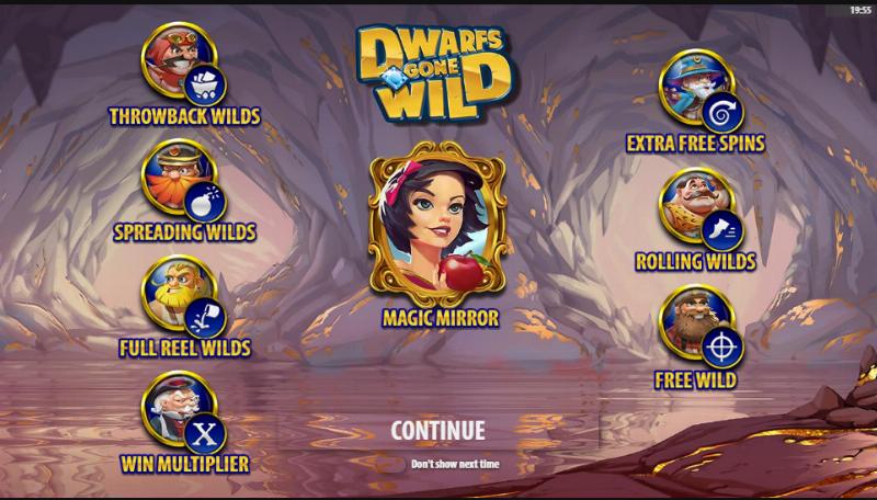 Dwarfs Gone Wild slot game artwork
