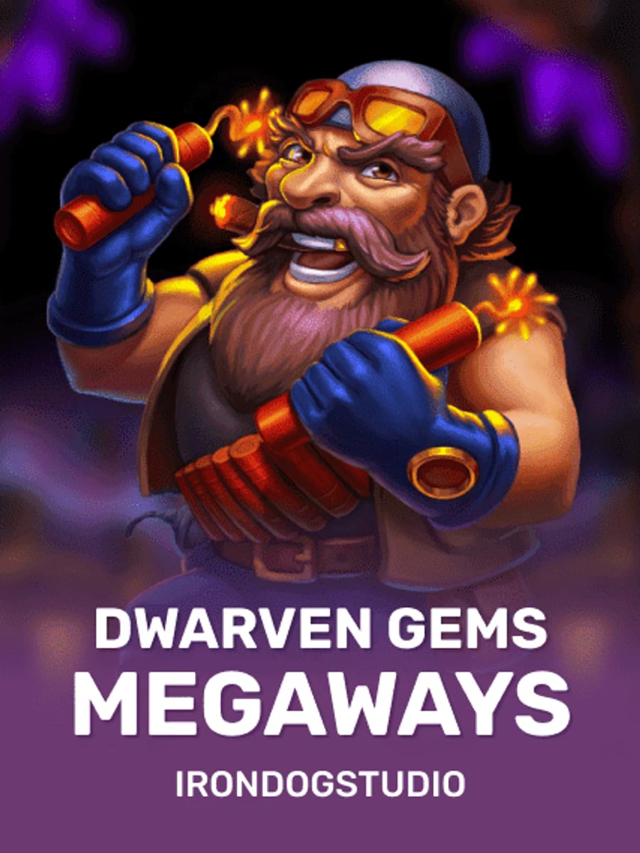 Dwarven Gems Megaways slot game artwork