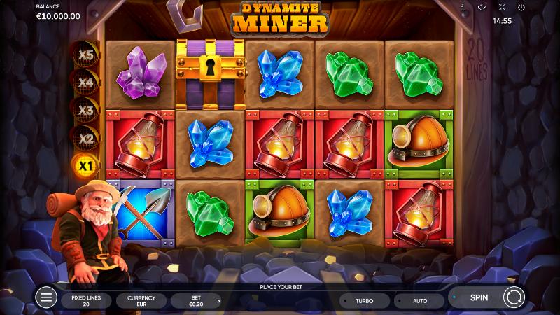 Dynamite Miner slot game artwork