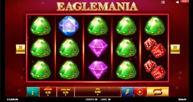 Eaglemania slot game artwork
