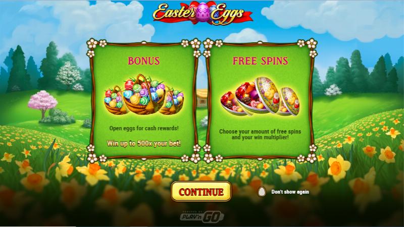 Easter Eggs slot game artwork