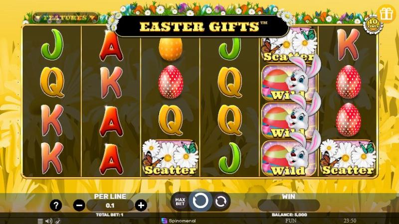 Easter Gifts slot game artwork