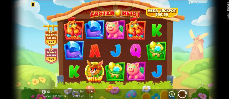 Easter Heist slot game artwork