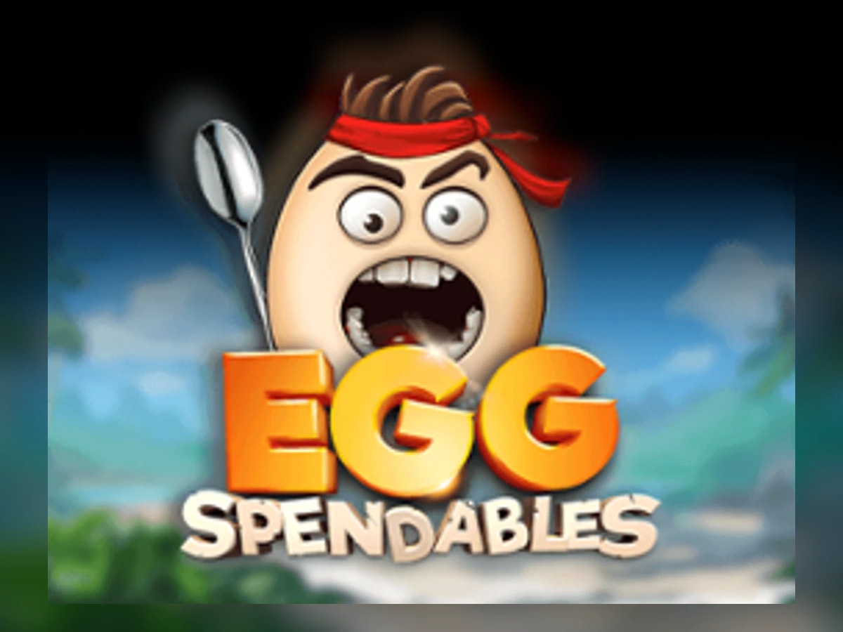 Eggspendables slot game artwork