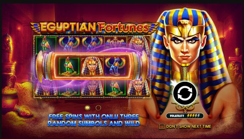 Egyptian Fortunes slot game artwork