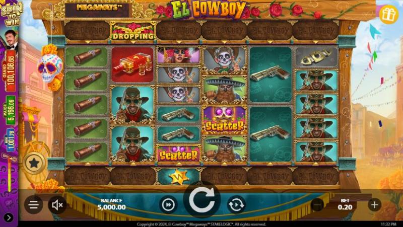 El Cowboy Megaways slot game artwork