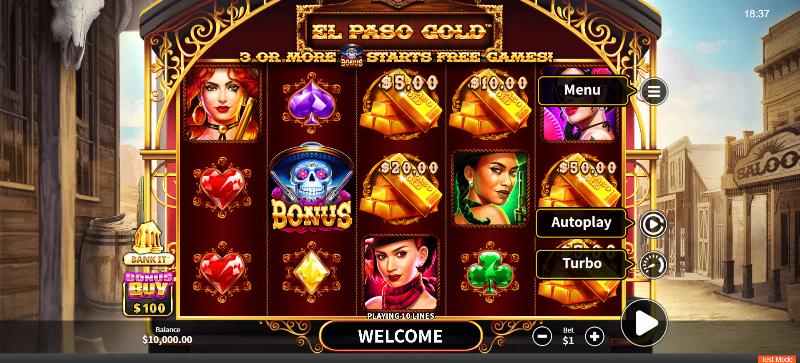 El Paso Gold slot game artwork