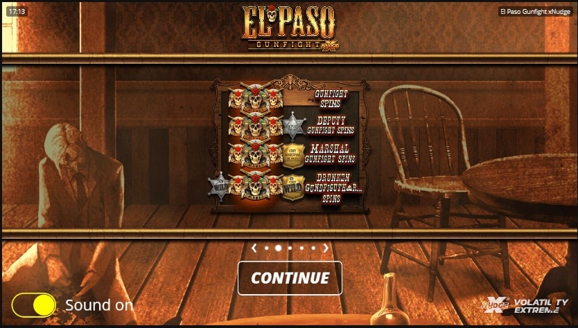 El Paso Gunfight slot game artwork