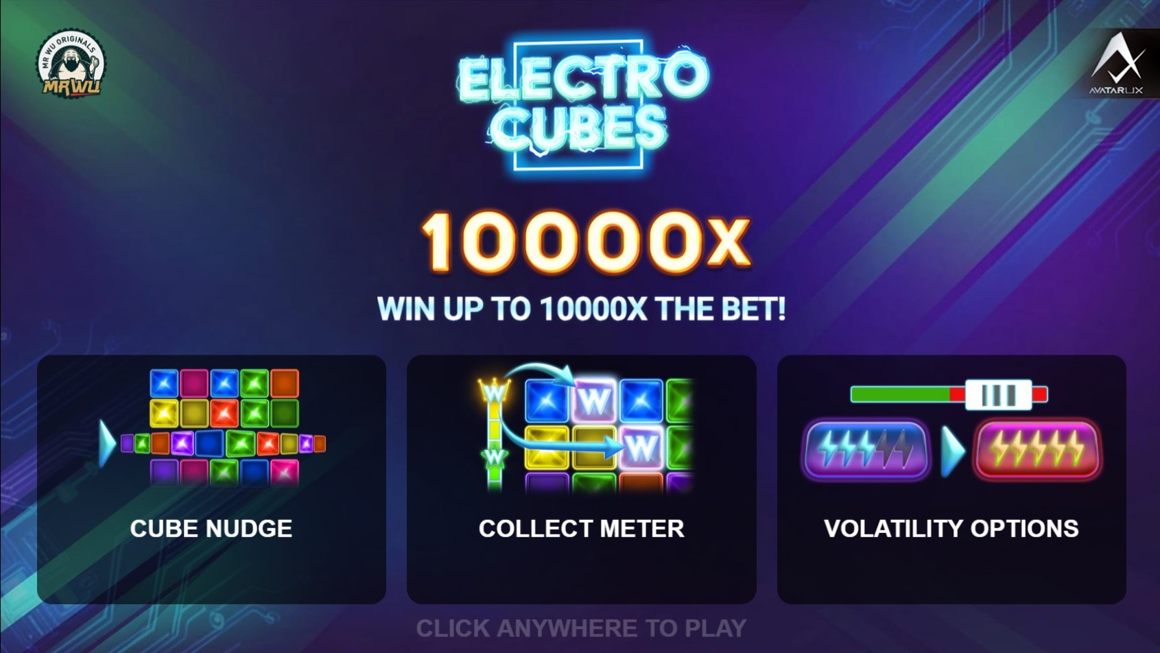 Electro Cubes slot game artwork