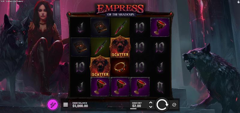 Empress Of The Shadows slot game artwork