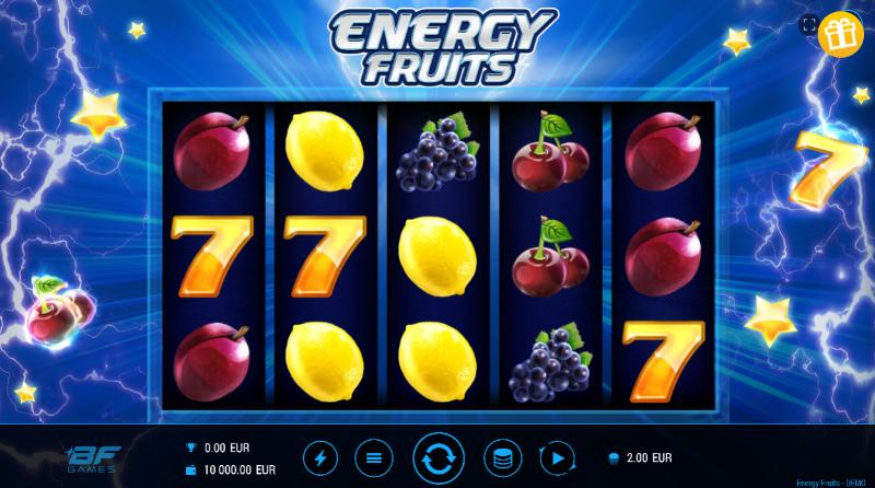 Energy Fruits slot game artwork