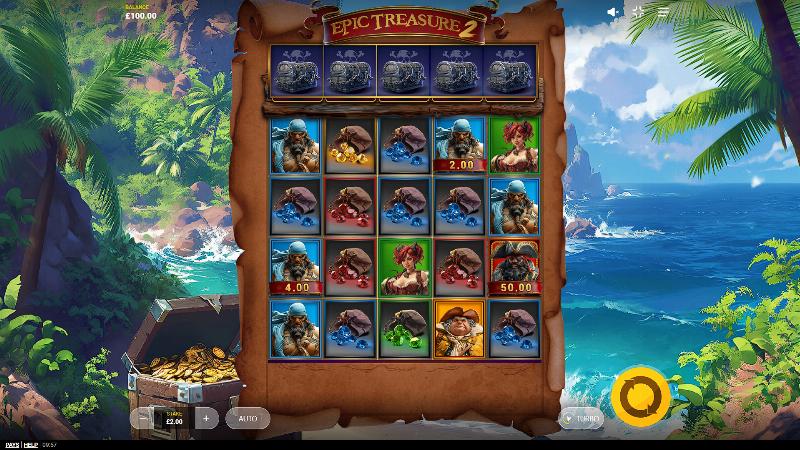 Epic Treasure 2 slot game artwork