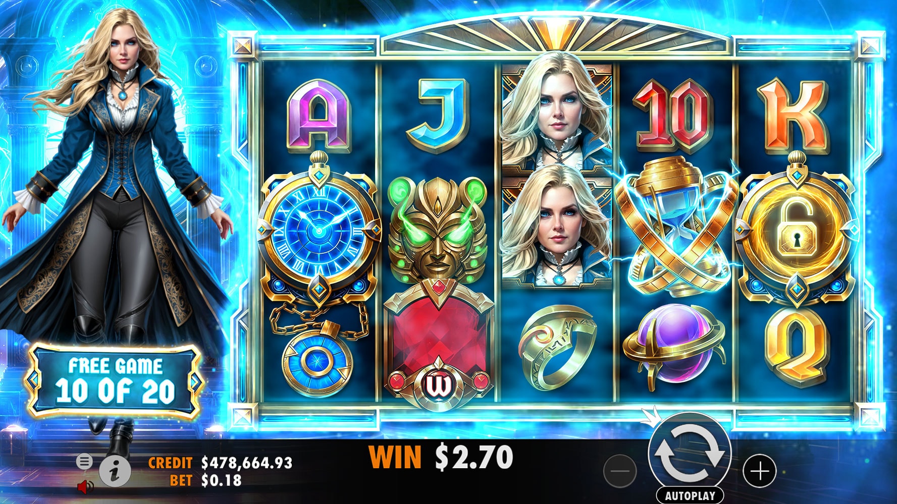 Eternal Empress Freeze Time slot game artwork