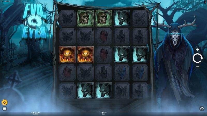 Evil Eyes slot game artwork
