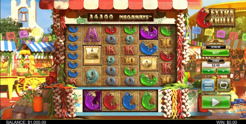 Extra Chilli Megaways slot game artwork