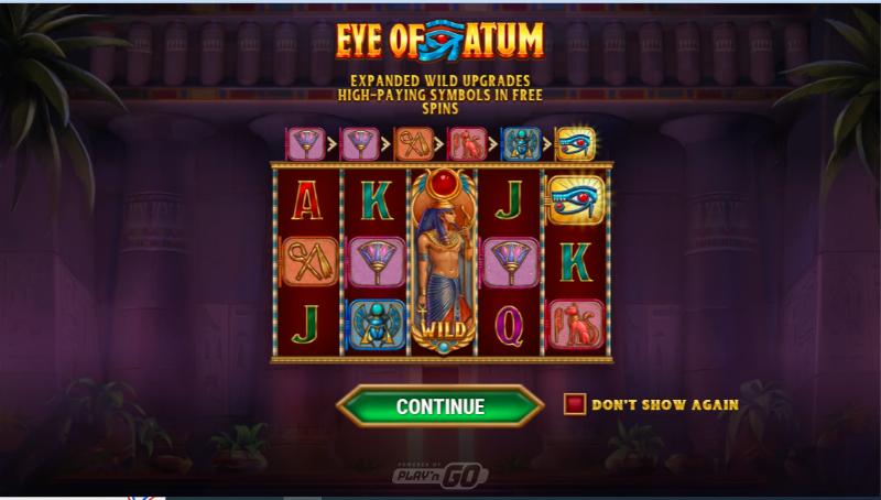 Eye Of Atum slot game artwork