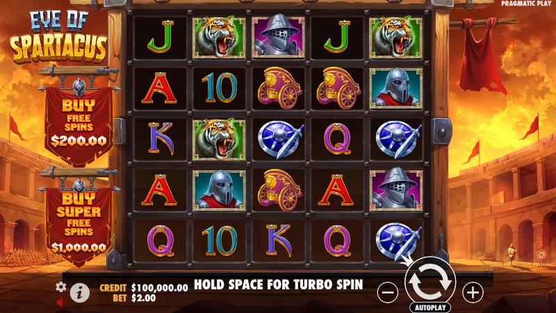 Eye Of Spartacus slot game artwork