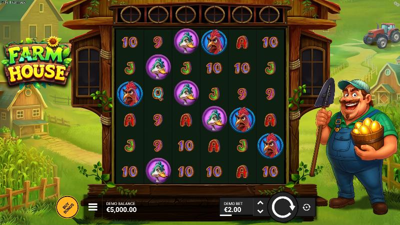 Farmhouse slot game artwork