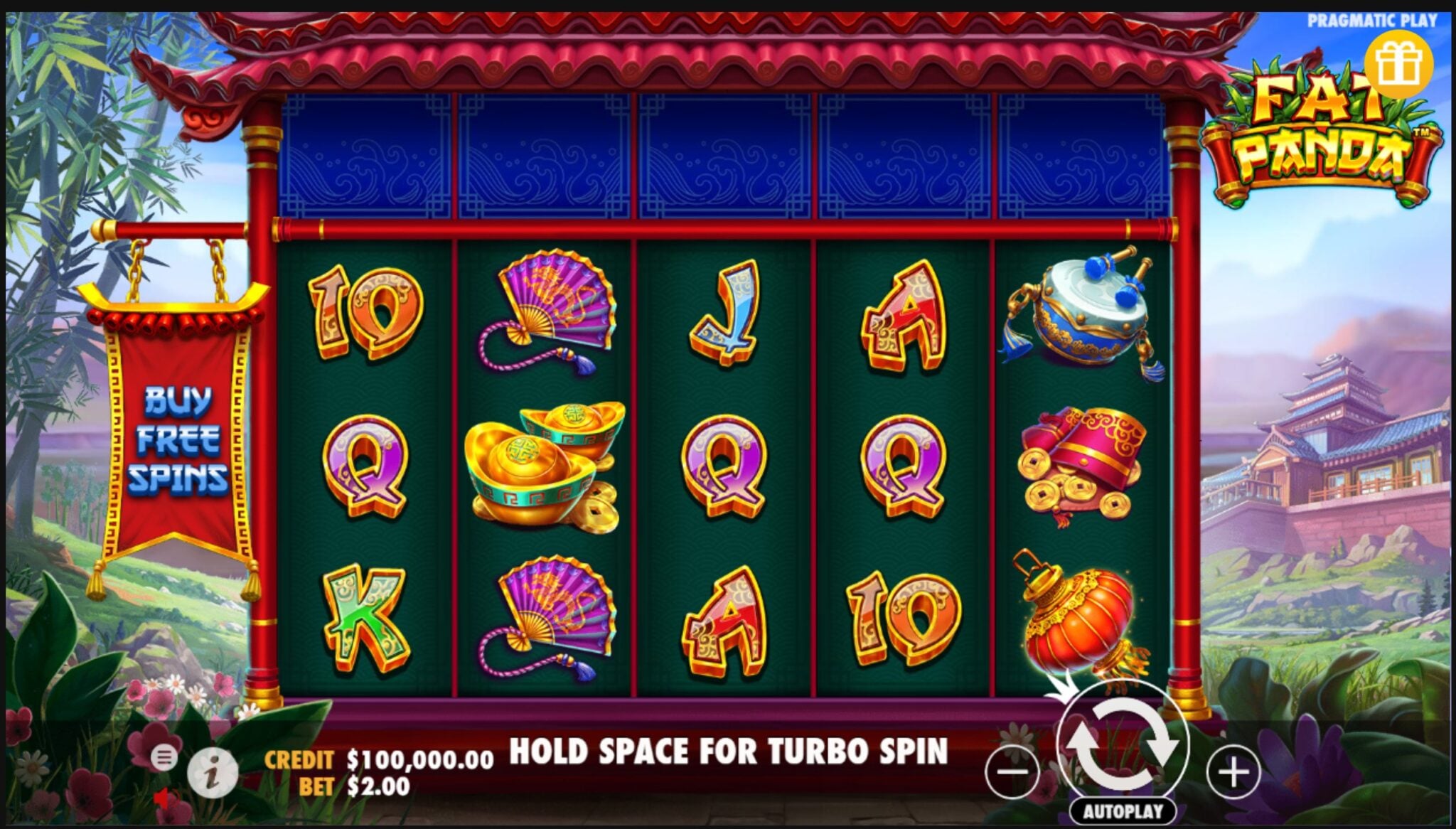 Fat Panda slot game artwork