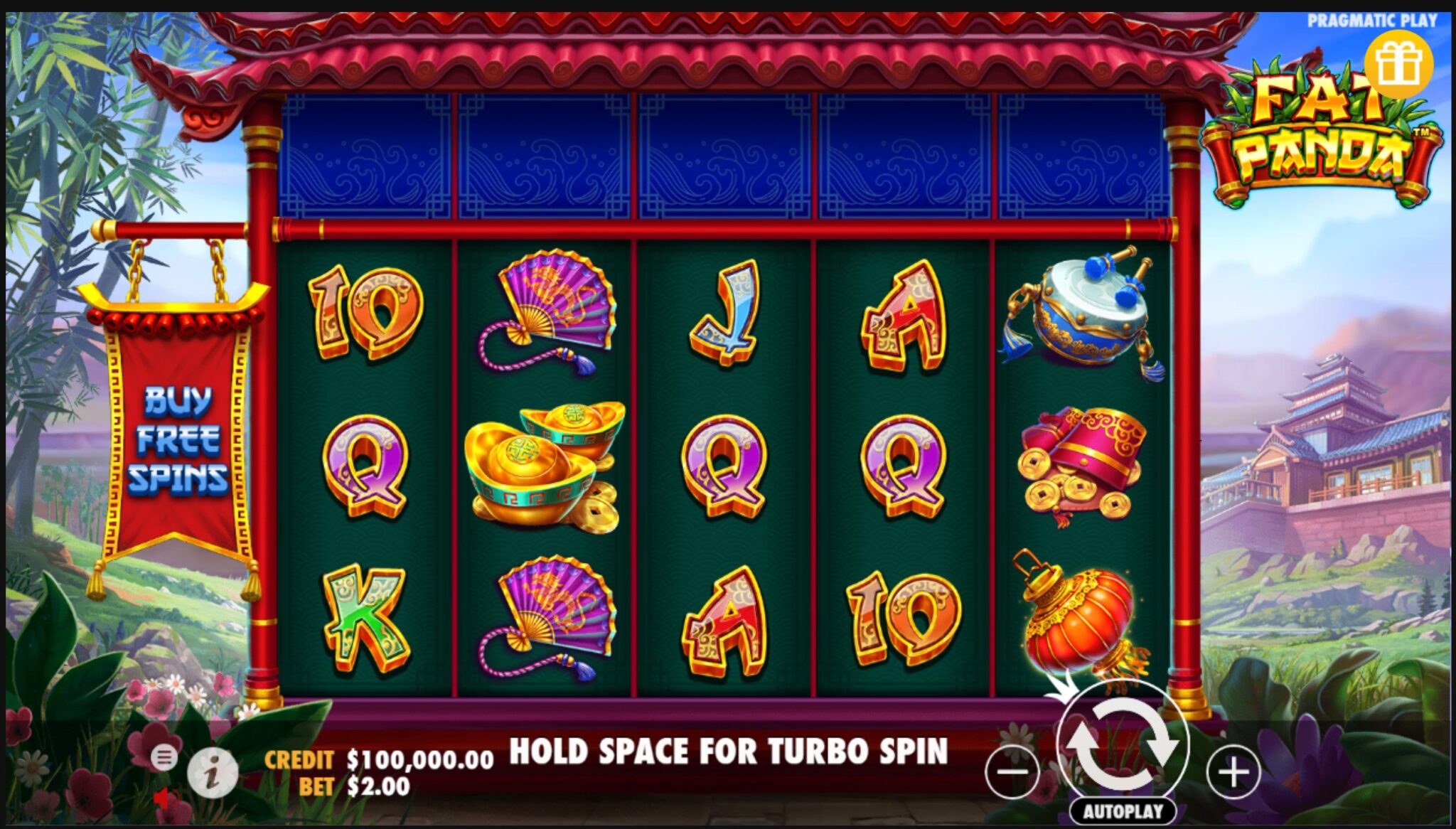 Fat Panda slot game artwork