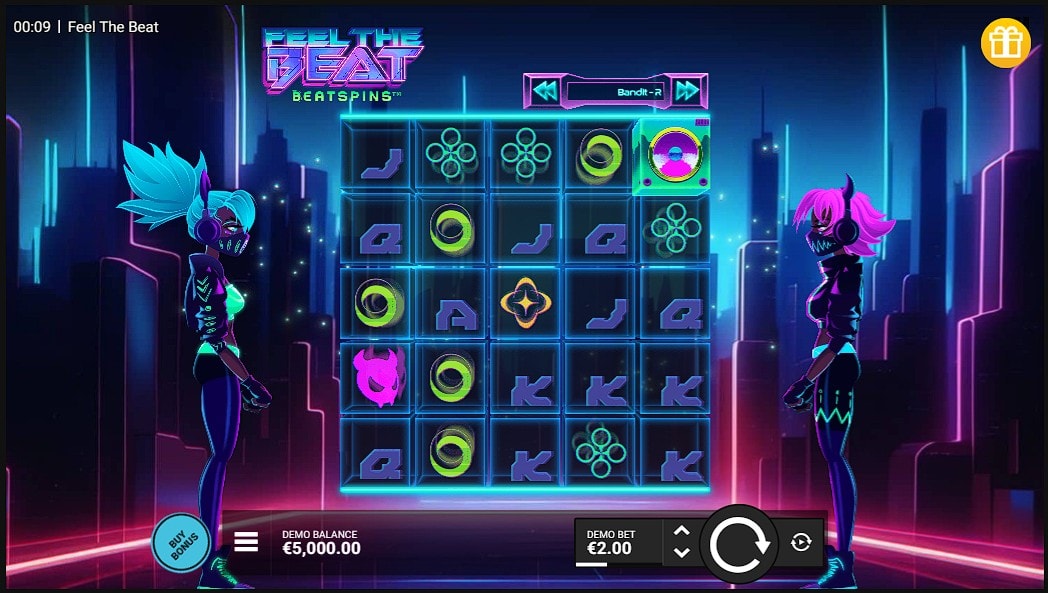 Feel The Beat slot game artwork