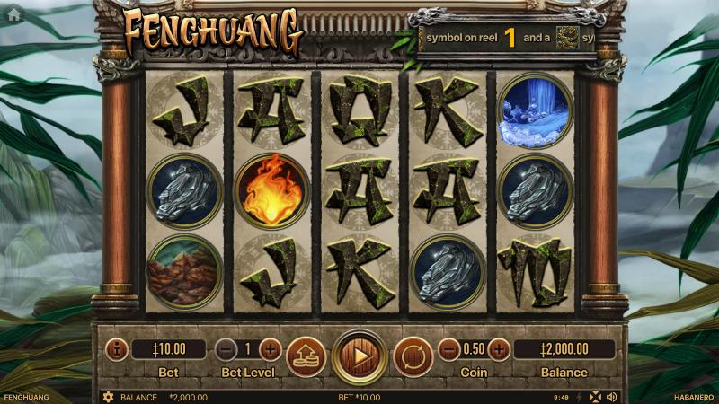 Feng Huang slot game artwork
