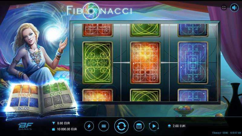 Fibonacci slot game artwork