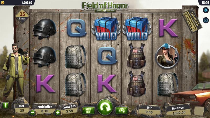 Field Of Honor slot game artwork