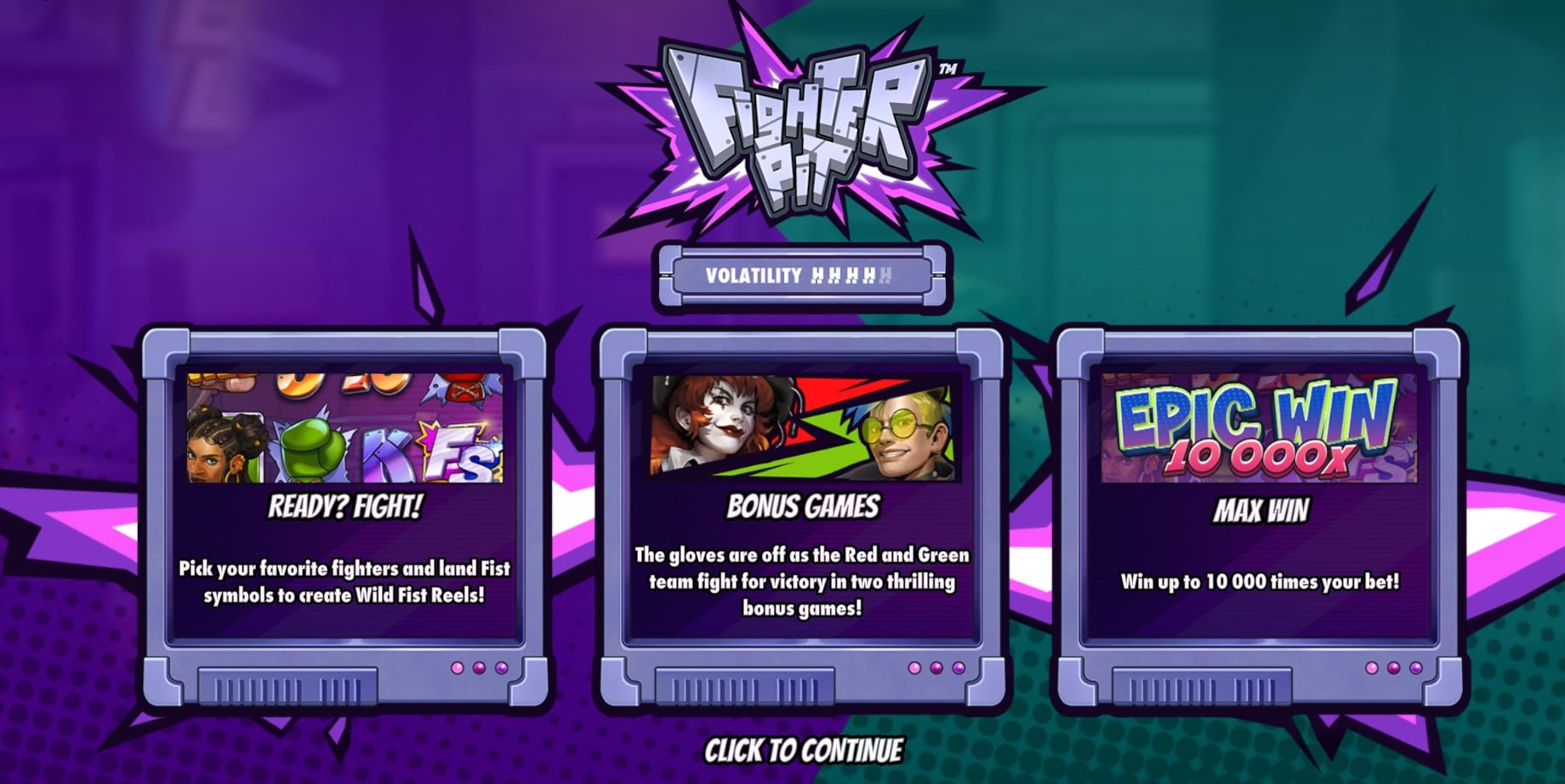 Fighter Pit slot game artwork