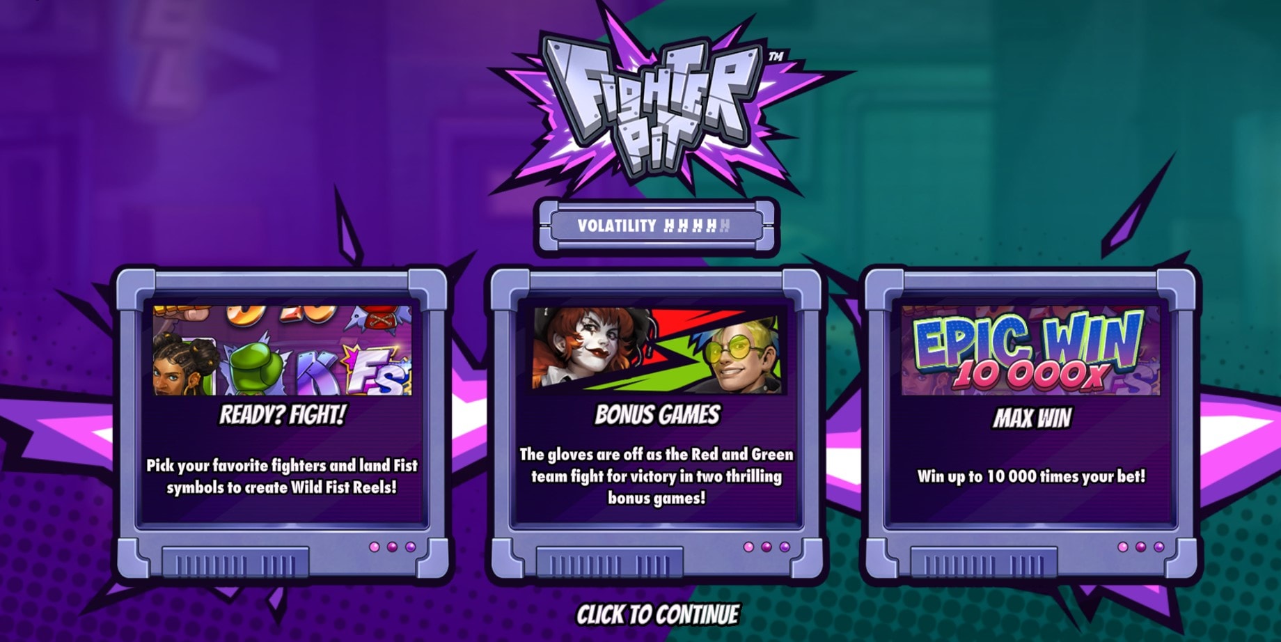 Fighter Pit slot game artwork