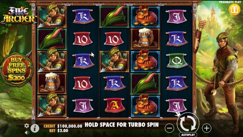 Fire Archer slot game artwork