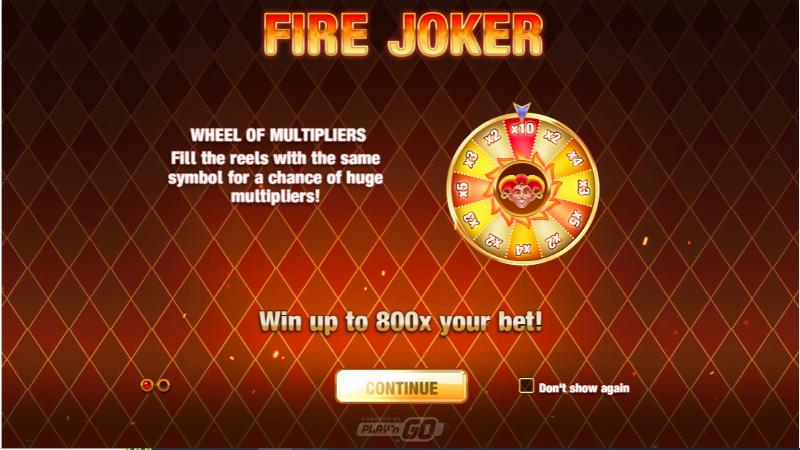 Fire Joker slot game artwork