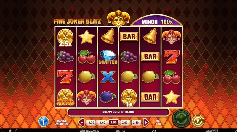 Fire Joker Blitz slot game artwork